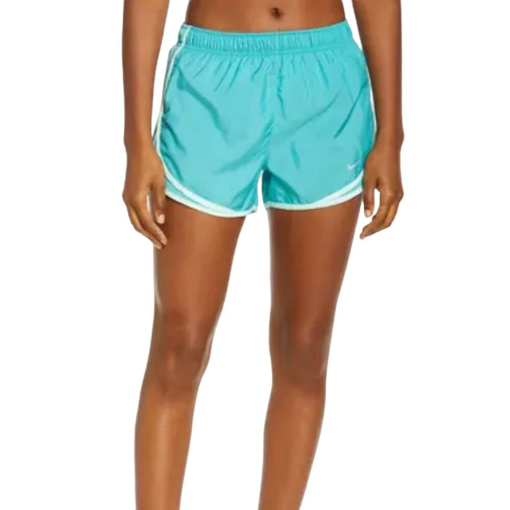 NWT Nike Tempo Teal Blue Brief Lined Dri-Fit Running Shorts Women's XS